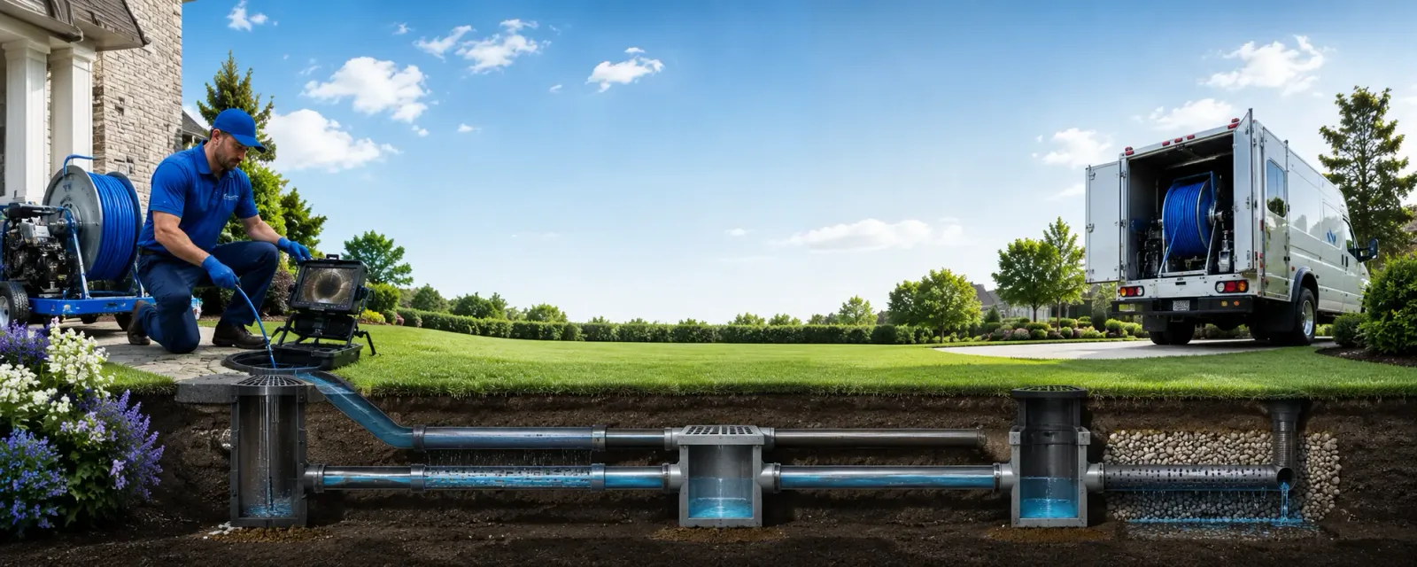 Outdoor drain cleaning information for Hughson, CA